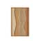 15" x 23" Handmade Brown Wood Abstract Wall Décor with Dimensional Wavy Design